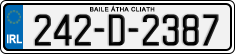 License plate of Ireland, Regular plates