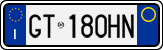 License plate of Italy, Cars (1994 year series)