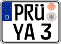 German license plate, Regular plates