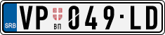 License plate of Serbia, Cars