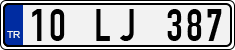 License plate of Turkey, Regular plates