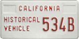 California, Historical (H/V XXXX)