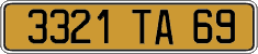 French license plate, FNI