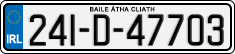 License plate of Ireland, Regular plates