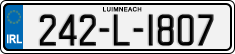 License plate of Ireland, Regular plates