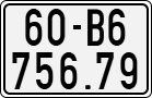 License plate of Vietnam, Motorcycles