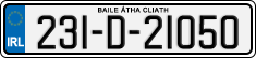 License plate of Ireland, Regular plates