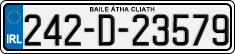 License plate of Ireland, Regular plates