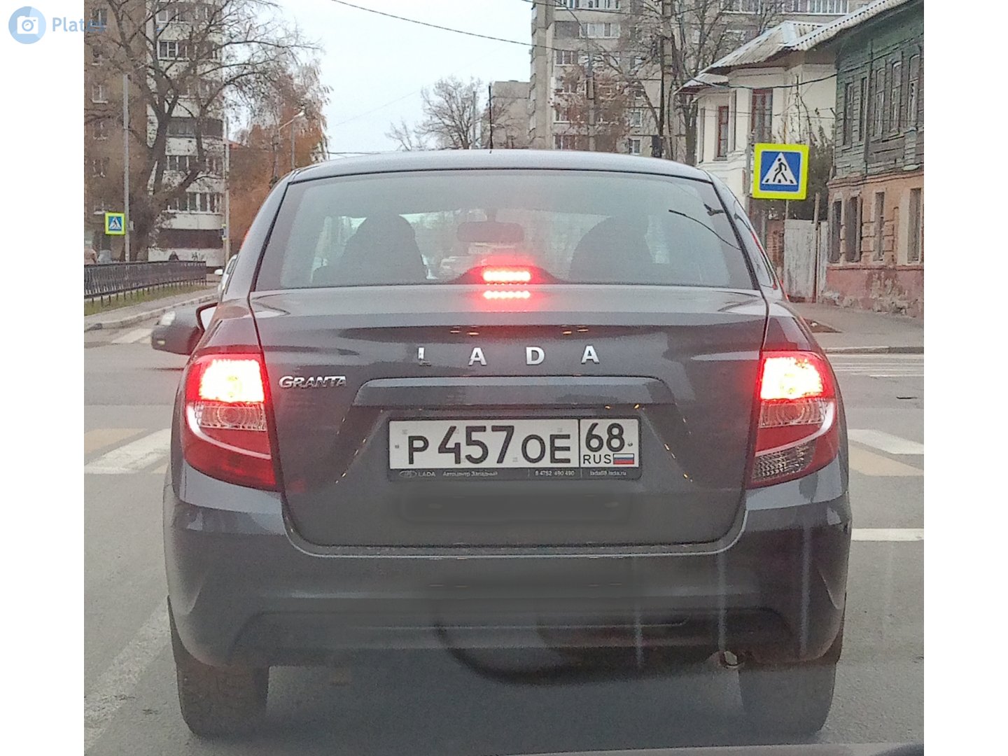 р 457 ое 68, Lada (VAZ) 2190 Granta 2190, facelift, 2018–