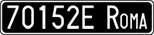 License plate of Italy, Cars (1927 year series)