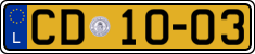 License plate of Luxembourg, Diplomatic
