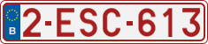 License plate of Belgium, Regular plates (2010)