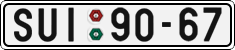 License plate of the Czech Republic, Cars (1960)