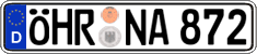 German license plate, Regular plates