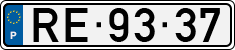 License plate of Portugal, Regular plates