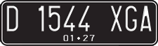 License plate of Indonesia, Regular plates