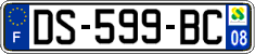 French license plate, SIV (ordinary)