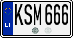 License plate of Lithuania, Cars