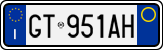 License plate of Italy, Cars (1994 year series)