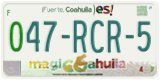 Coahuila, Border zone (000-AAA-0)