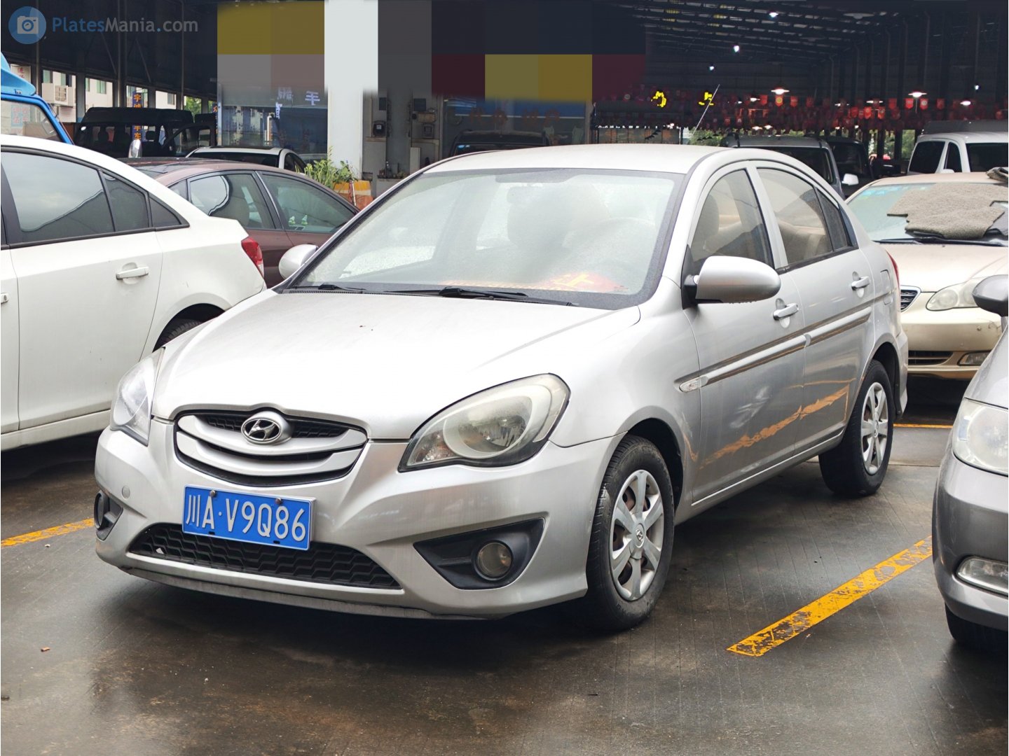 川A·V9Q86, Hyundai Accent 3rd gen (MC; CN-market), facelift, 2010­–2012