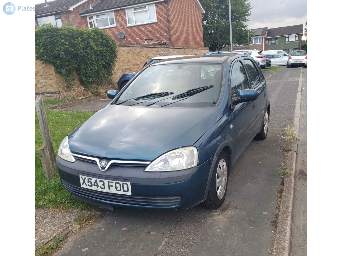 X543FOD, Vauxhall Corsa 2nd gen 5-door Hatch (C; X01), 2000–2006