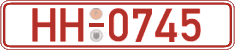 German license plate, Red license plates