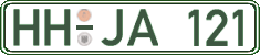 German license plate, Regular plates