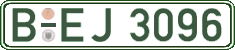 German license plate, Regular plates
