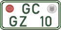 German license plate, Regular plates