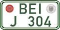 German license plate, Regular plates