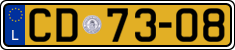 License plate of Luxembourg, Diplomatic