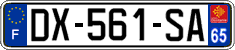 French license plate, SIV (ordinary)
