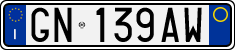License plate of Italy, Cars (1994 year series)