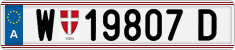 License plate of Austria, Regular plates