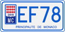 License plate of Monaco, Motorcycles