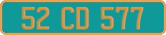 French license plate, Diplomatic