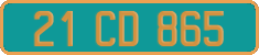 French license plate, Diplomatic
