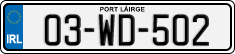 License plate of Ireland, Regular plates