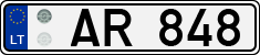 License plate of Lithuania, Trailers