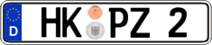 German license plate, Regular plates