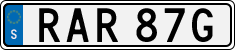 License plate of Sweden, Regular plates
