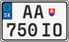License plate of Slovakia, Motorcycles