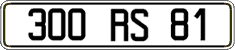French license plate, FNI