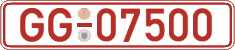 German license plate, Red license plates