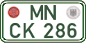 German license plate, Regular plates