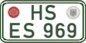 German license plate, Regular plates