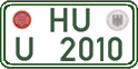 German license plate, Regular plates
