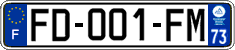 French license plate, SIV (ordinary)