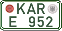 German license plate, Regular plates